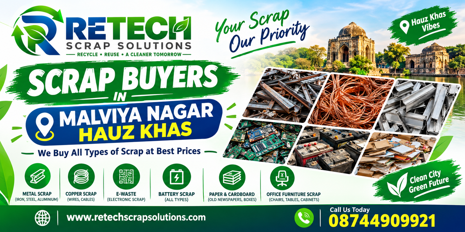 Scrap Buyers in Malviya Nagar Hauz Khas