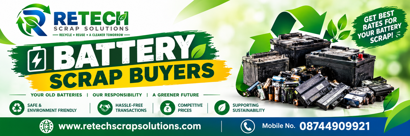 Battery Scrap Buyers in Noida